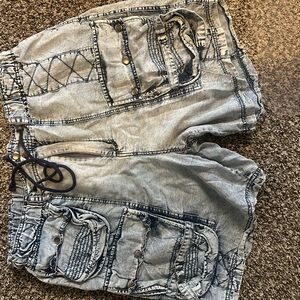 Stylish Gray Cargo Shorts